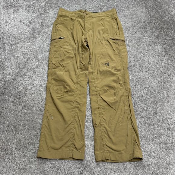 Eddie Bauer First Ascent Cargo Pants Men 30x30 Brown Khaki Straight Outdoor Hike - Picture 1 of 16